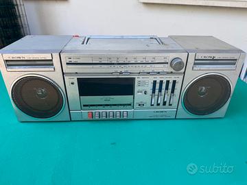 Raro Crown Csc 150 L stereo portatile vintage