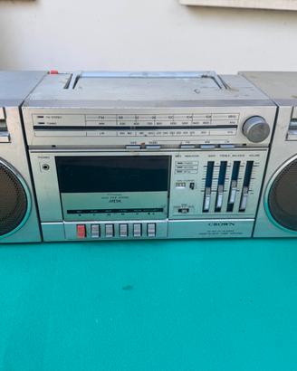 Raro Crown Csc 150 L stereo portatile vintage