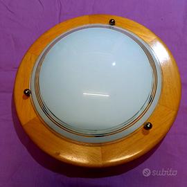 plafoniera legno pino