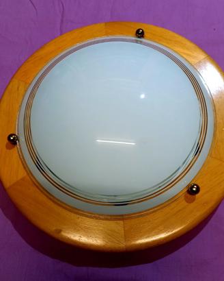 plafoniera legno pino