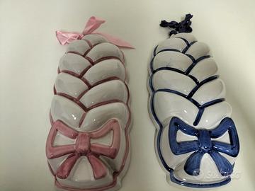 Formelle spighe Thun rosa e blu