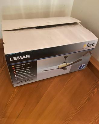 Lampadario ventilatore faró leman