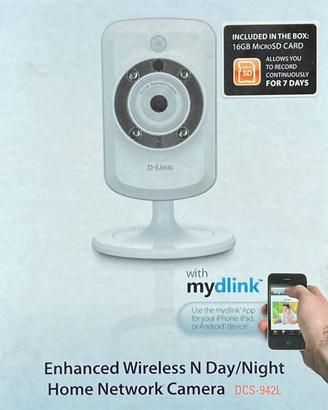 Videocamera di rete wireless D-LinkDCS-942L