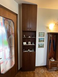 Colonna ingresso 2/ante in noce e mensole centrali