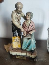 Statuine porcellana biscuit di Gianni Visentin 