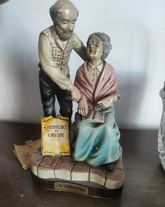 Statuine porcellana biscuit di Gianni Visentin 