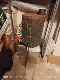 Stufa a legna+ tubo scarico