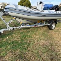 Gommone motore e carrello