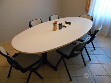 TAVOLO E SEDIE DA UFFICIO SALA RIUNIONI