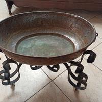 Carrello rame per piante