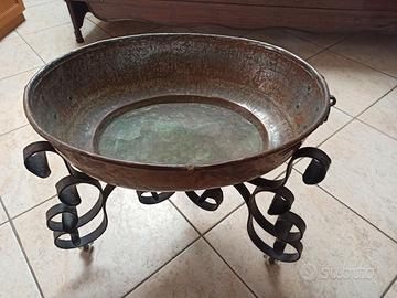 Carrello rame per piante