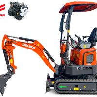 Miniescavatore DELEKS 12 quintali - motore YANMAR 