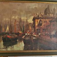 Dipinto in olio su tela  "Giuseppe Viganò" - 1910