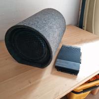 subwoofer bazooka + amplificatore 