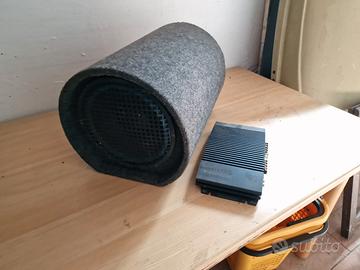 subwoofer bazooka + amplificatore 