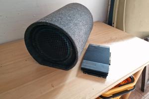 subwoofer bazooka + amplificatore 