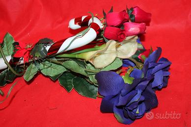 Lotto Fiori finti arredo casa Natale