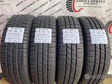 4 pneumatici 175/65 r15 continental invernali 95%