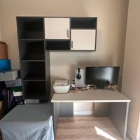 Scrivania + libreria moderna studio