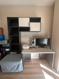 Scrivania + libreria moderna studio