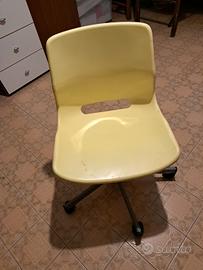 sedia con rotelle 