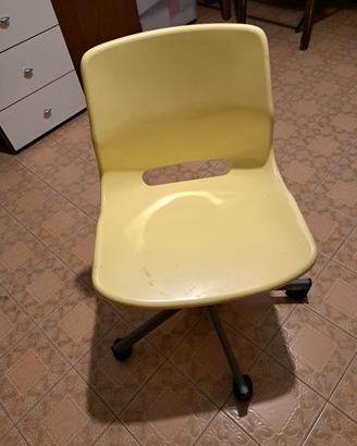 sedia con rotelle 