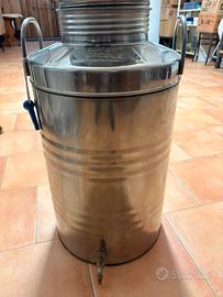 Bidone olio 50 lt acciaio