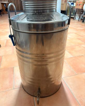 Bidone olio 50 lt acciaio