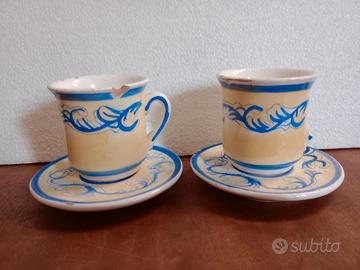 Due Tazzine da Caffè Vintage  Maioliche 