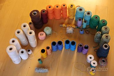 Stock filati e corde Macramè in cotone, poliestere
