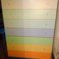 Cassettiera colorata