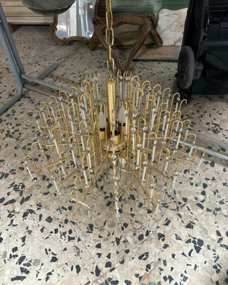 Lampadario in ottone