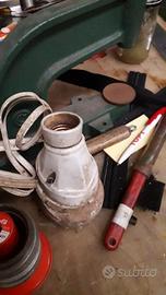 Porta lampade vintage in ceramica