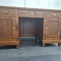 scrivania ministeriale in legno massello 