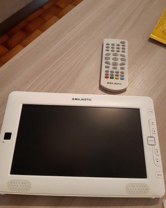 TV portatile majestic 9 pollici com custodia