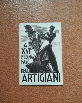 tessera Federazione nazionale artigiani 1938