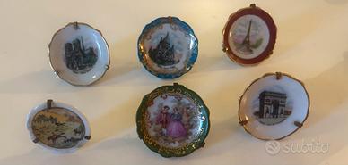 Lotto piattini decorativi Limoges France