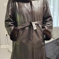 Cappotto Pelle e Pelliccia Vintage Fontani