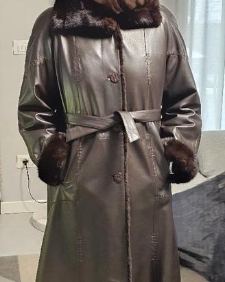 Cappotto Pelle e Pelliccia Vintage Fontani