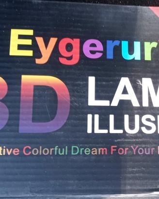 Lampada 3D colorata Illusion luce notturna