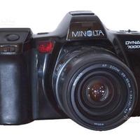 Minolta dynax 7000i + 3 obiettivi + flash