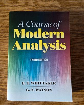 A course of Modern Analysis