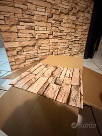 Carta effetto mattoncini in rilievo