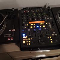 giradischi reloop  con mixer behringer e puntine 