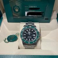 Rolex Submariner Verde 126610LV  Nuovo Pell. MK1