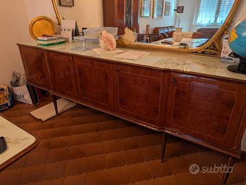 mobiletto radica e vetro