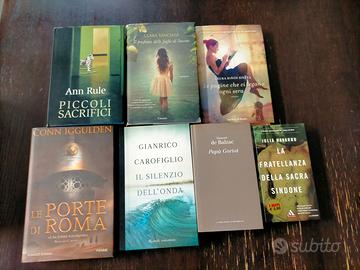 Super lotto di 7 libri di narrativa varia 