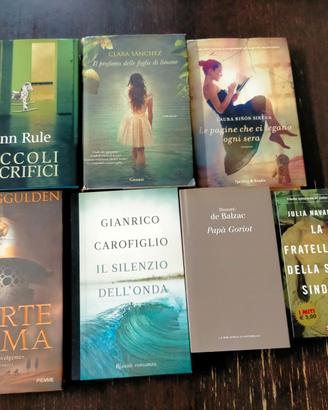 Super lotto di 7 libri di narrativa varia 