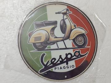 targa vespa metallo da 20 cm