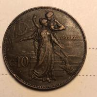 Lotto di 5 monete di 10 Centesimi regno d'Italia